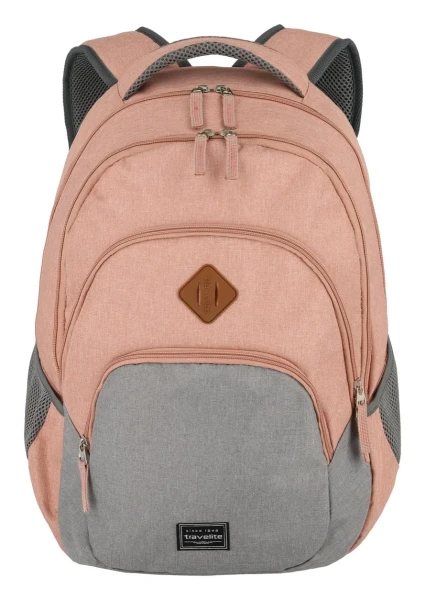 Batoh Travelite Basics Melange Rose/grey 22 L TRAVELITE-96308-17