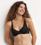 Dámska čipkovaná podprsenka DIM DAILY DENTELLE UNDERWIRE BRA - DIM - čierna 90 C