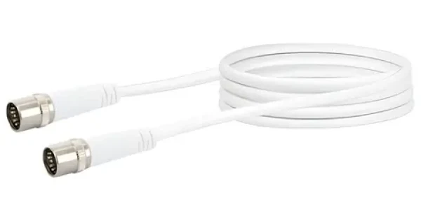 Schwaiger Koaxiálny kábel 1,5 m biely / Koaxiálny kábel / FF / Class A+10dB / 75 Ohm (KDSK15042)