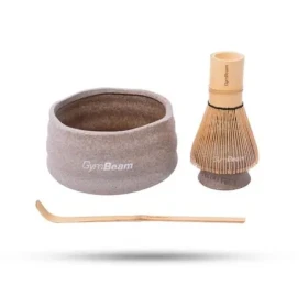 Matcha čajová súprava - GymBeam (hnedá) (104554-1-single_variant)