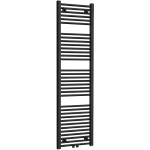 CERANO - Kúpeľňový radiátor Benito - stredové pripojenie 50mm/bočné - 703 W - čierna matná - 1700x450 mm CER-710056