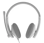 Meetion HP003 biela / Slúchadlá s mikrofónom / 3.5 mm jack / kábel 1,8 m / 40 mm reproduktory (HP003)