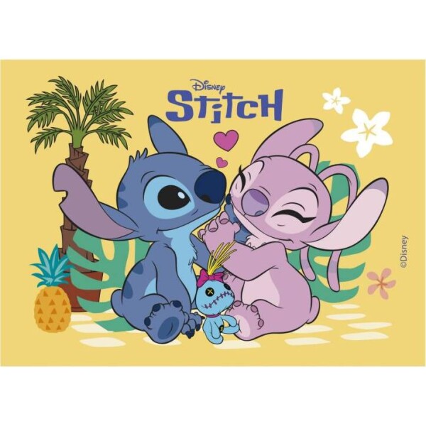 Fondánový list na tortu Lilo a Stitch 21x14,8 cm - Dekora - Dekora
