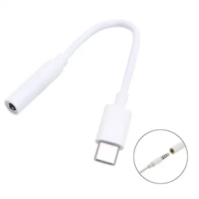 PremiumCord biela / Redukcia / USB-C na 3,5 mm jack / DAC chip / 10 cm (ku31zvuk03)