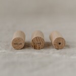 Eulenschnitt Drevené háčiky Oak Wood Hello Love - set 3 ks