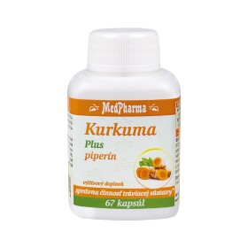 MEDPHARMA Kurkuma plus piperín 67 kapsúl