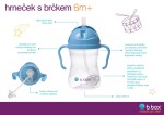 B.box univerzálna sada na pitie 3v1, 240 ml - ružová EUR