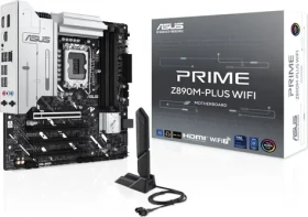 Asus Prime Z890M- PLUS WIFI / Základná doska / Intel Z890 / LGA1851 / DDR5 / Wi-Fi 7 / 2.5 GLAN / mATX
