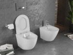 MEXEN/S - Lena Závesná WC misa vrátane sedátka s slow-slim, duroplast, biela 30220400