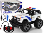 Mamido Elektrické autíčko R/C Polícia Jeep 1:14 Diaľkovo Ovládaný so Svetelnými Efektmi