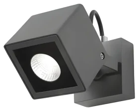 Nova Luce FOCUS šedá / Nástenné svietidlo / 6 W / IP54 (752470)