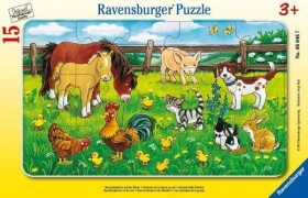 Ravensburger Rámové Zvieratá zo statku na lúke 15 dielov