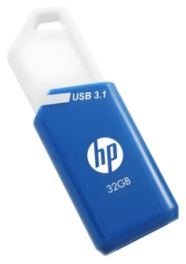 HP x755w 32GB modro-biela / Flash disk / USB 3.1 / výsuvný dizajn / 75 MB/s čítanie (HPFD755W-32)