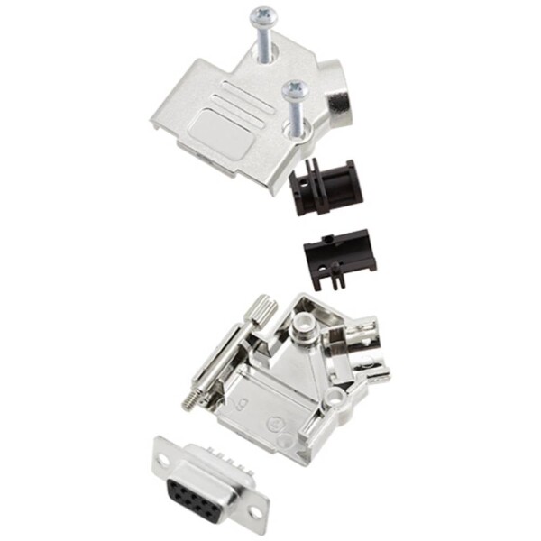 TRU COMPONENTS TCD45PKM09DBSK 7709468 sada D-SUB zásuvková lišta 45 ° Pólov: 9 spájkovaný 1 ks; 7709468