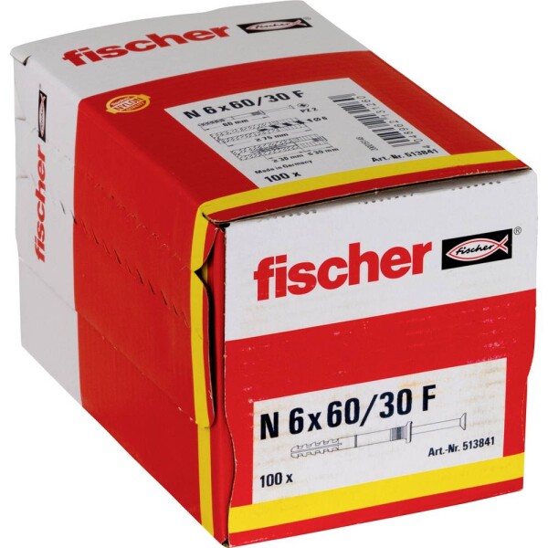 Fischer klincová hmoždinka 60 mm 6 mm 513841 100 ks; 513841
