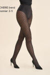 Silné pančuchy - vzor CHERIE nero 5