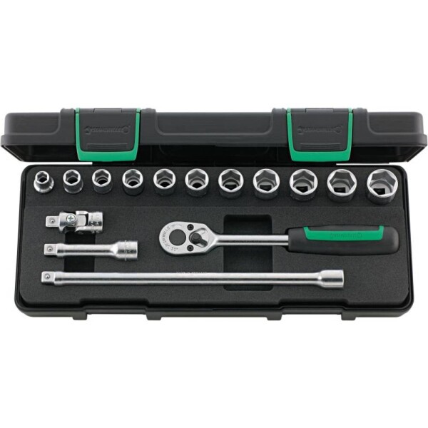 Stahlwille 456/11/4 KN 96022133 súprava nástrčných kľúčov 8 mm, 10 mm, 11 mm, 12 mm, 13 mm, 14 mm, 15 mm, 16 mm, 17 mm, 18 mm, 19 mm 3/8 (10 mm); 96022133