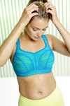 Športová podprsenka Wired Bra teal/lime 5021C