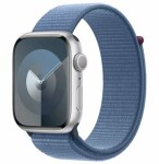 Apple Watch 9 45mm GPS Silver Alu Sport Loop Modrý (MR9F3QP/A)