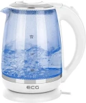 ECG RK 2020 White Glass biela / rýchlovarná kanvica / 2200W / 2.0 L / sklo a nerez (100000669591)