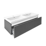 Kúpeľňová skrinka s umývadlom SAT Feel 120x30x44, 8 cm antracit mat SATFEEL120ANTU4 SATFEEL120ANTU4