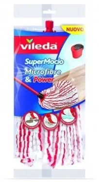 Vileda Náhradný nástavec pre mopy Supermocio Microfibre amp; Power / vhodné na tvrdé podlahy (157919-V)