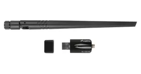 Lanberg NC-1200-WIE čierna / Wi-Fi adaptér / AC1200 / Dual-Band / USB 3.0 / interná a externá anténa (NC-1200-WIE)