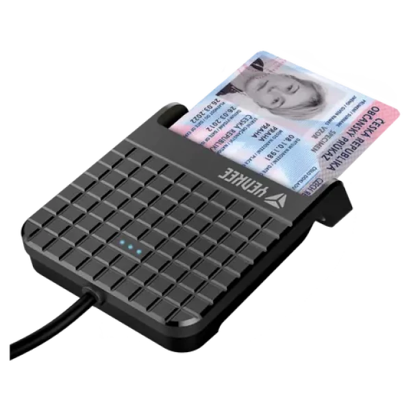 YENKEE YCR 101 USB / čítačka čipových kariet / USB 2.0 / eObčanka / eBanking / čierna (YCR 101)