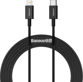 Baseus Kábel Lightning čierna 20W