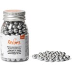 Cukrové zdobenie strieborné perly, 100 g - Decora