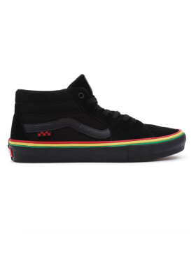 Vans Skate Grosso Mid RASTA BLACK pánske letné topánky