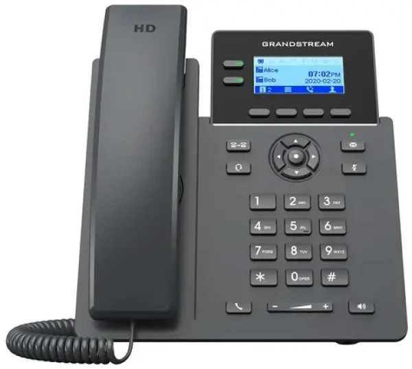 Grandstream GRP2602P / VoIP telefón / 2,21 "grafický LCD / 4X SIP / 2x LAN / PoE / GDMS (GRP2602P)