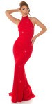 Sexy Red-Carpet KouCla Neck-Gown with glitter blackgold M