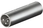 MicroConnect XLR spojka XLR (M) - XLR (M) sivá (27460-MC)