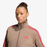 Mikina adidas Firebird Track Top Loose Khaki Six/ Power Pink L