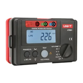 UNI-T UT582+ / Tester RCD / Skúšobné prúdy 10-500 mA / Meranie napätia do 600 V / AUTO RAMP (UT582+)