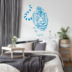 Veselá Stena Samolepka Tiger indický Farba: ružová, Veľkosť: 80 x 82 cm