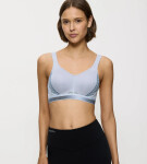 Dámska športová podprsenka Triaction Cardio Flow P EX - GRAY - sivá 00FU - TRIUMPH Platinum 85F