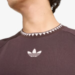 Tričko adidas Chest Stripes Engineered Collar T-Shirt Aurora Coffee XL