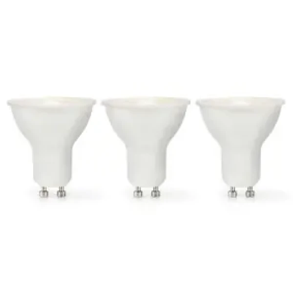 Nedis LED žiarovka GU10 / Spot / 4.5 W / 345 lm / 2700 K / Stmievateľné / Teplá biela / Retro štýl / 3 ks (LBGU10P166P3)