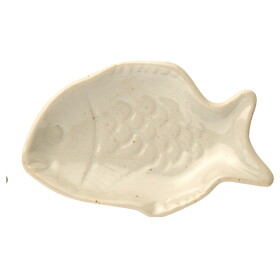 Ib Laursen Kameninový tanierik Fish krémová