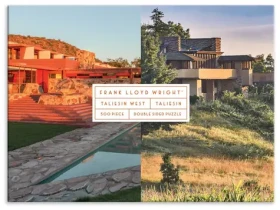 Galison Obojstranné puzzle Frank Lloyd Wright: Taliesin a Taliesin West