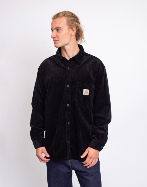 Carhartt WIP L/S Loyde Shirt Black rinsed L