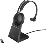 Jabra Evolve2 65 Stereo UC + Link 380a USB-A čierna / stereo náhlavná súprava / mikrofón / Bluetooth / stojanček (26599-899-989)