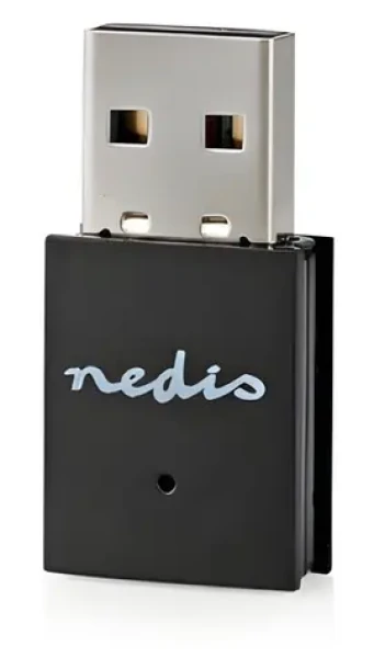 Nedis Wi-Fi USB adaptér N300 / Wi-Fi adaptér / USB 2.0 / 2.4 GHz / 300 Mbps (WSNWM310BK)