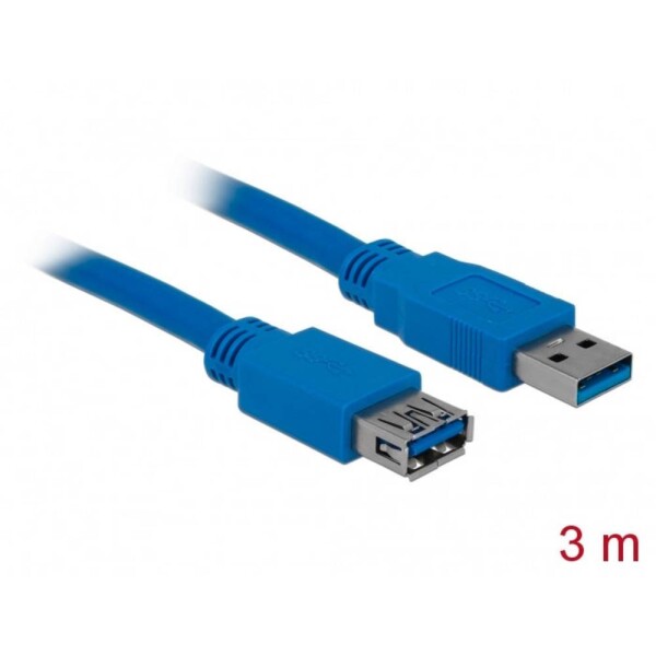 Delock USB 3.0 kábel predlžujúci A/A samec/samica dĺžka 3m (82540)