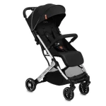 Momi ESTELLE LIGHT čierny so strieborným rámom / Športový kočík / od 6 mesiacov / do 15 kg (WOSP00051)