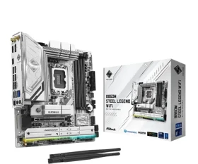 ASRock B860 Steel Legend WiFi / B860 / LGA 1851 / 4X DDR5 / PCIEx 16 / 2.5 GLAN / Wi-Fi / mATX (90-MXBQF-A0UAYZ)