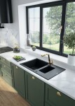 DEANTE DEANTE - Andante šedá metalic - Granitový drez, 1.5 - bowl s odkvapkávačom ZQN_S513