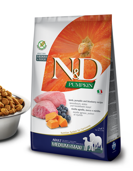 N&amp;D Dog Adult Medium/Large Lamb/Blueberry Grain-free